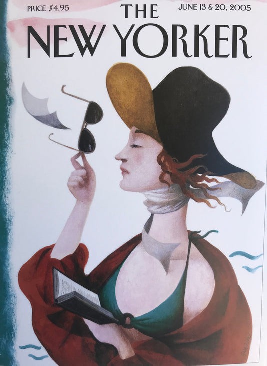 POSTCARD of an original vintage New Yorker Magazine cover from June 13 & 20, 2005 - ready to frame or to send to a friend
