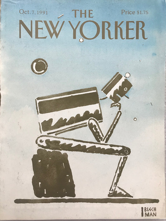 October 7, 1991 - The NEW YORKER - Cover only - ROBOT