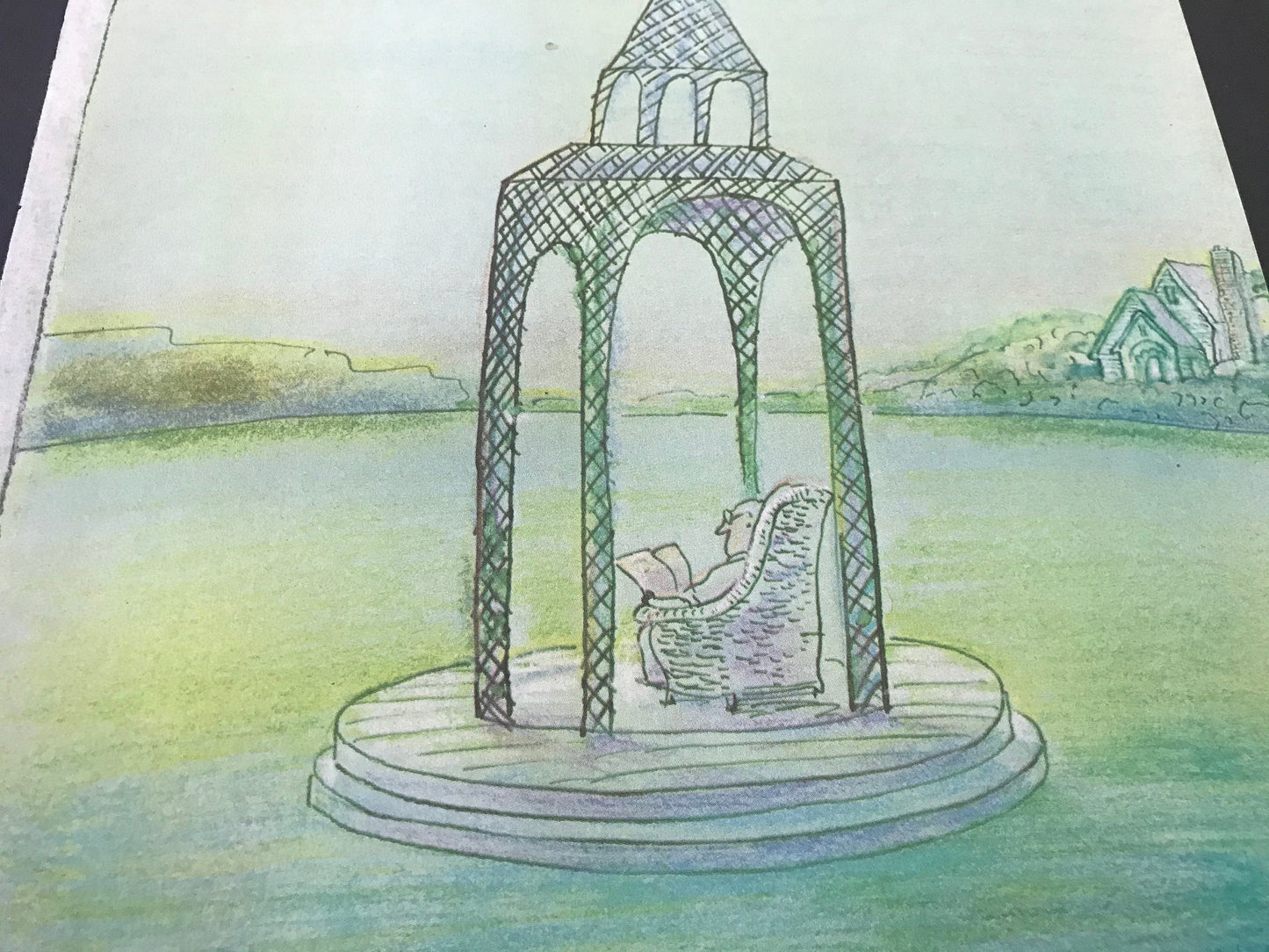 RARE August 15, 1983 - The NEW YORKER Magazine vintage original cover - man reading