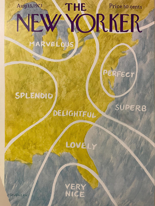 The NEW YORKER Magazine original cover - August 13, 1973