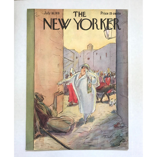 The NEW YORKER Magazine very rare original cover - July 18, 1931 -  Helen E. Hokinson