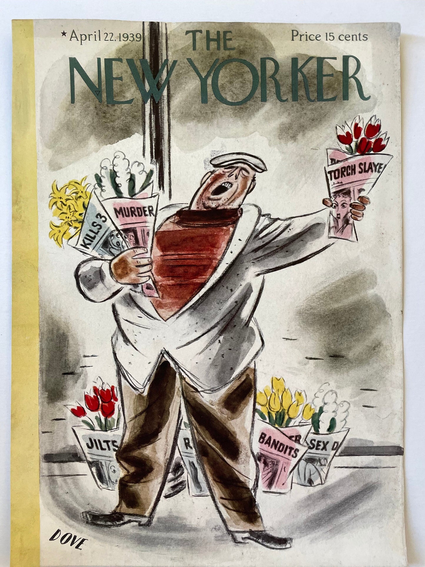 Very Rare, Very old NEW YORKER Magazine original cover - April 22, 1939