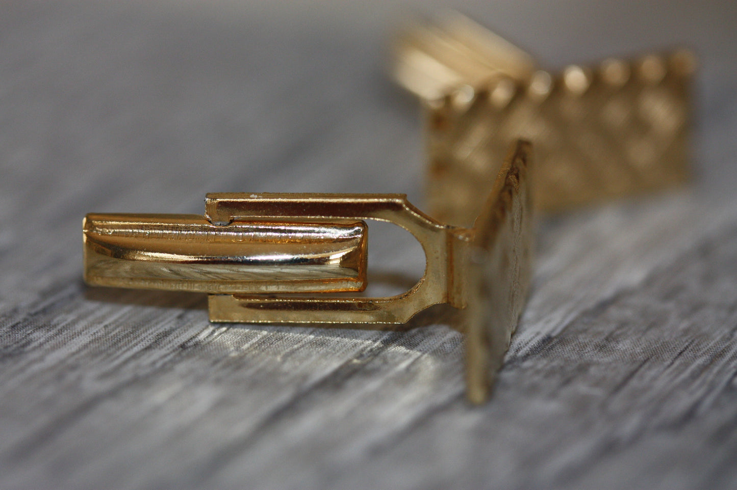 Mens vintage cuff links - rectangular