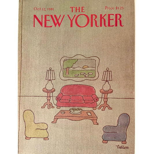 October 12, 1981 - The NEW YORKER Magazine original cover