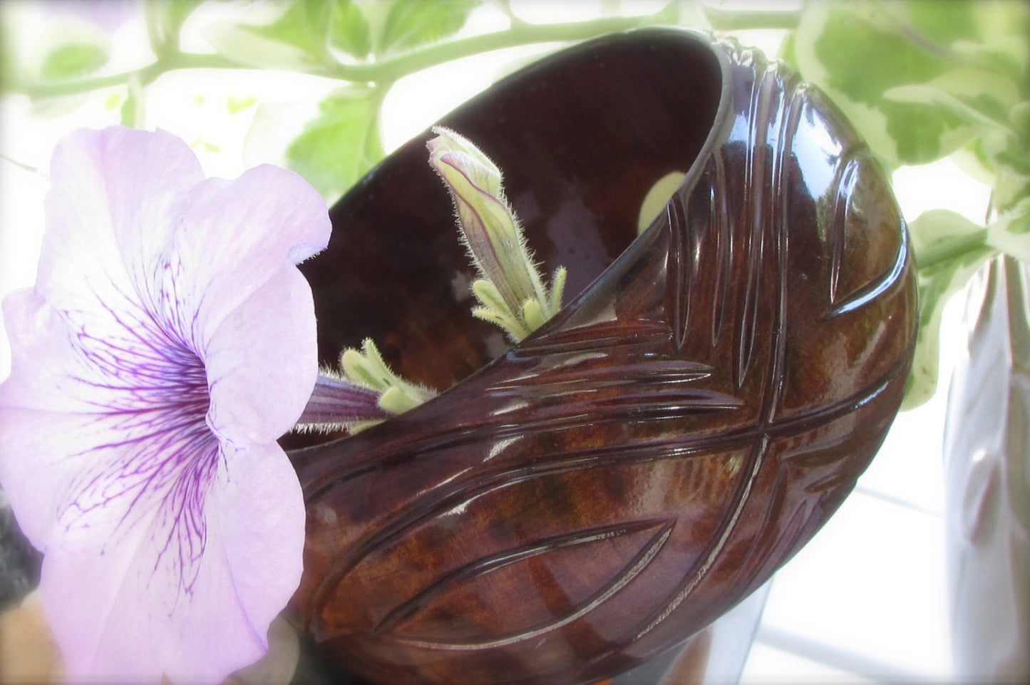 Unique vintage cuff bracelet - etched lucite?