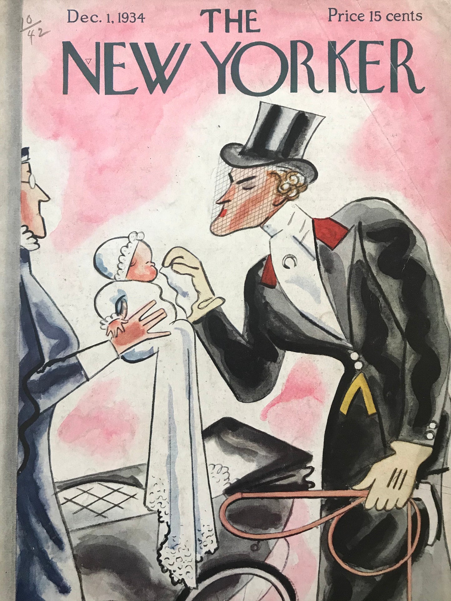 Very RARE - December 1, 1934 - NEW YORKER Magazine original cover