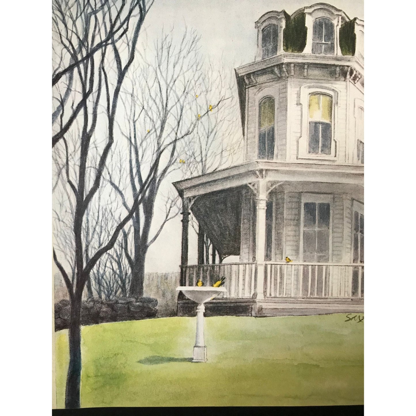 NEW YORKER Magazine cover - April 13, 1981 - Victorian home, building