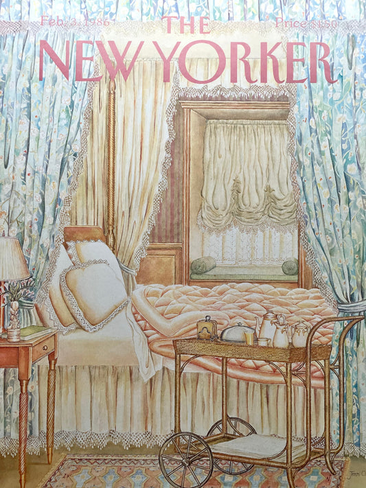 February 3, 1986 - The NEW YORKER Magazine original cover - artist Jenni Oliver