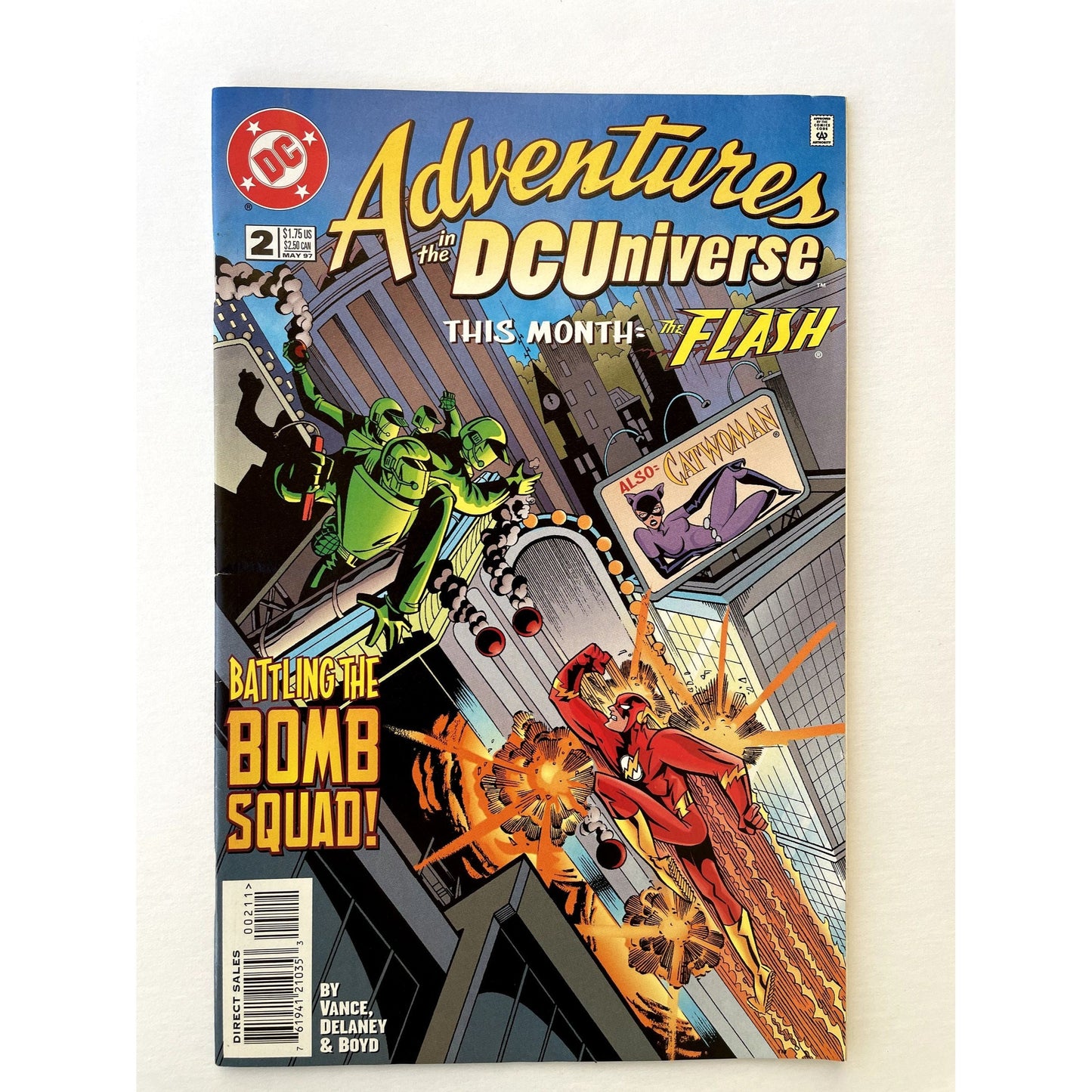 Vintage comic book - Adventures In the DC Universe #2 - May, 1997 - very good condition