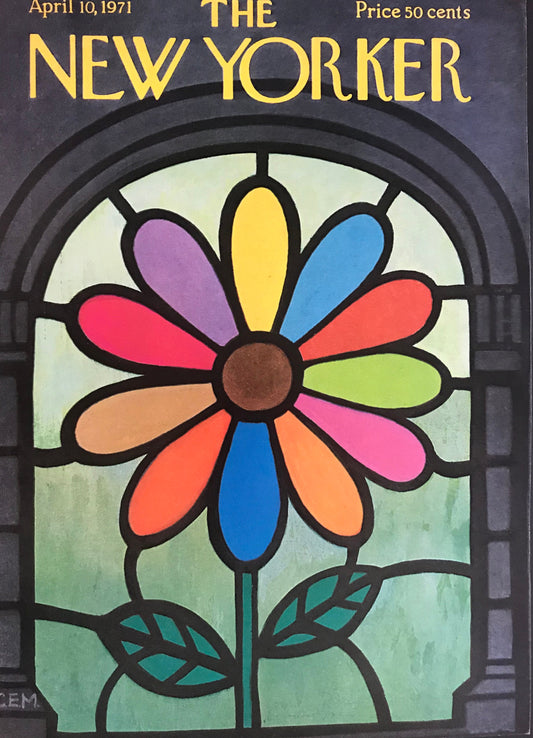 April 10, 1971 - The NEW YORKER Magazine original cover - by Charles E. Martin