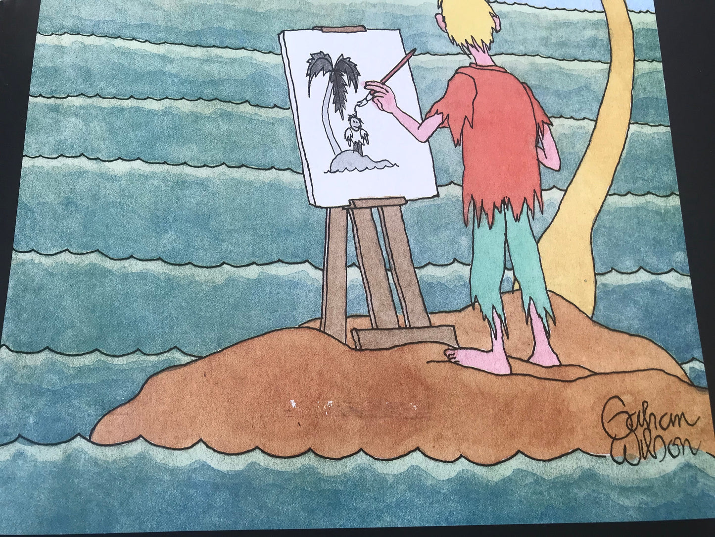 The NEW YORKER magazine cover only -  July 27, 2009 - island painting - Please read description