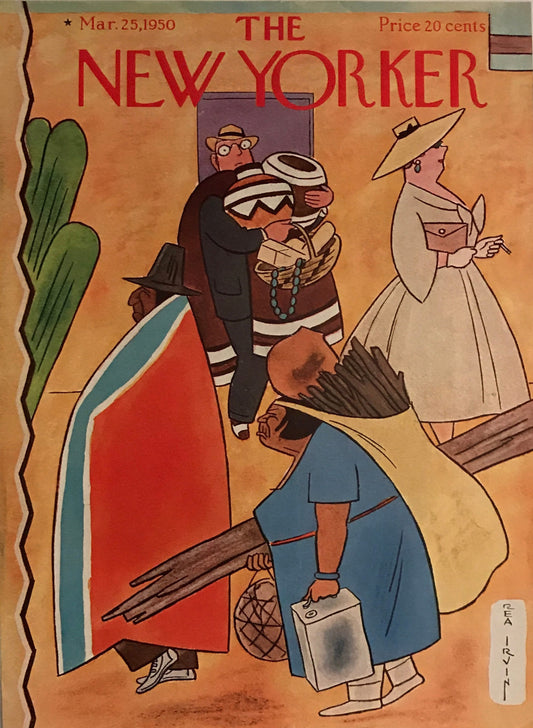 The NEW YORKER Magazine original cover - March 25, 1950 - Rea Irvin
