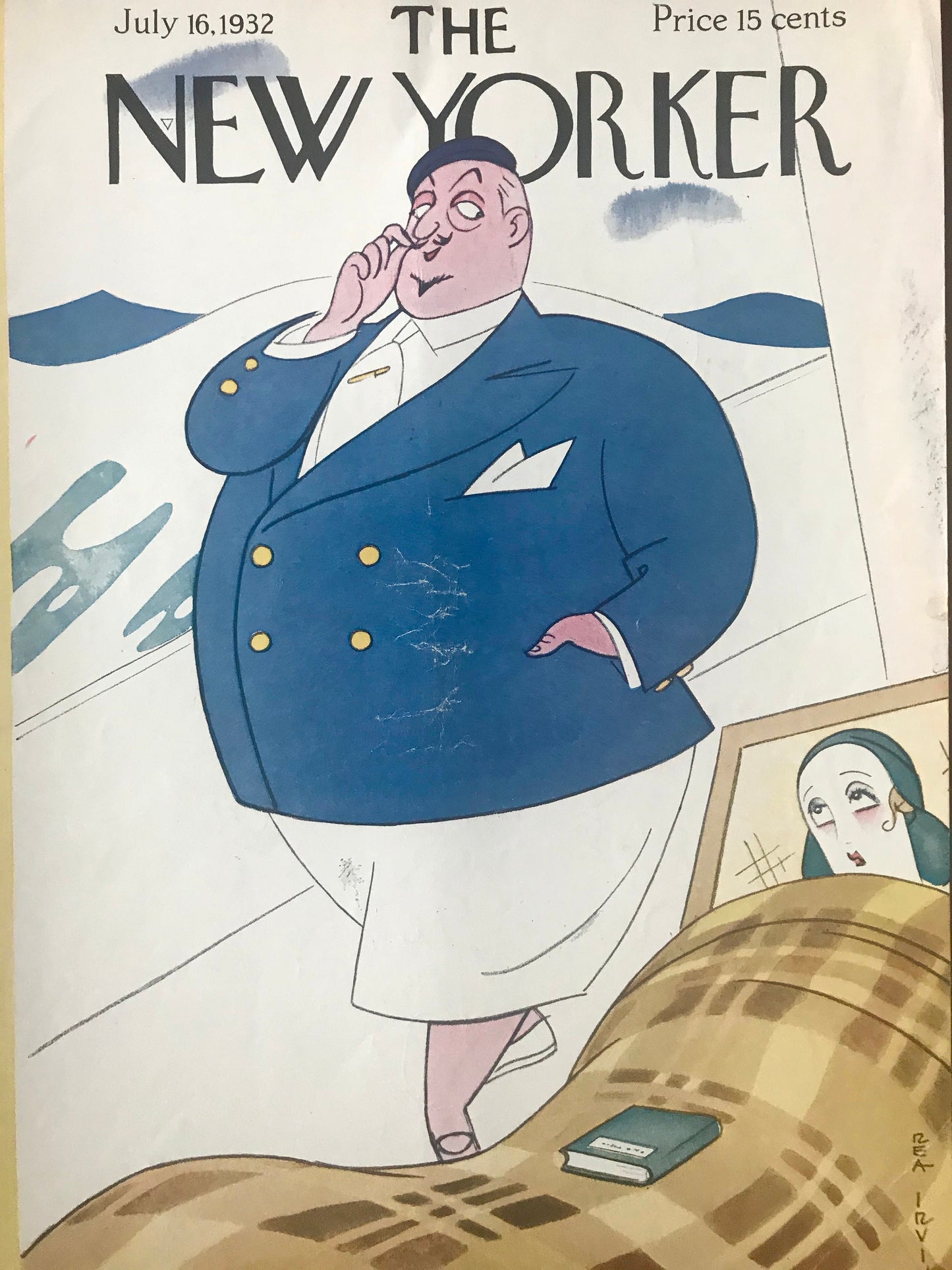 Rare - July 16, 1932 - The NEW YORKER Magazine original cover by Rea Irvin - please read description