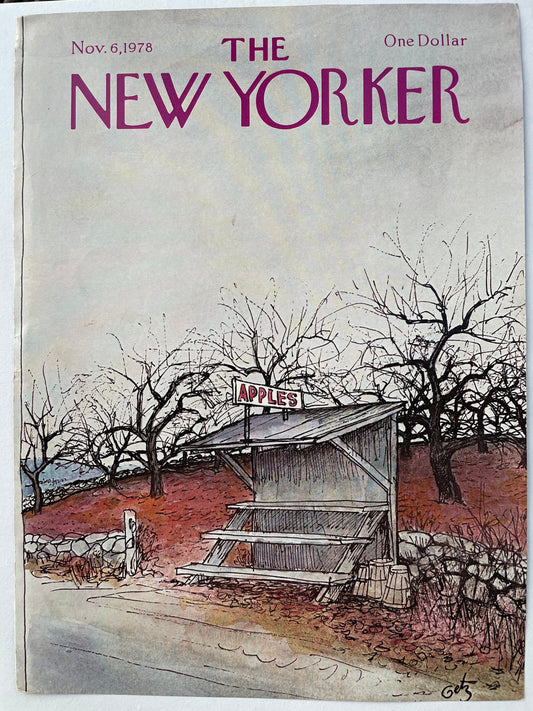 The NEW YORKER cover only - November 6, 1978
