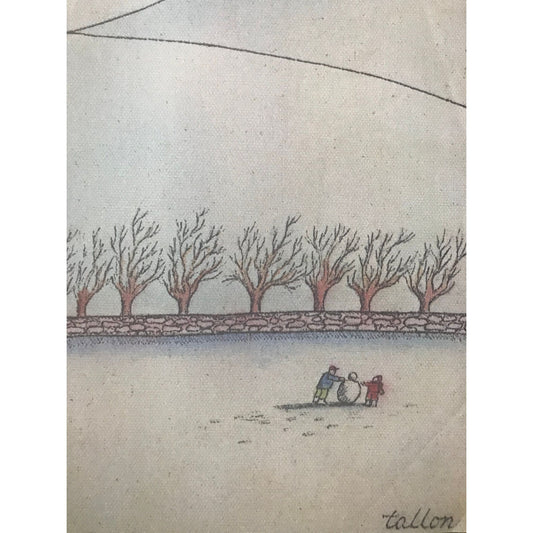 December 5, 1980 - The NEW YORKER Magazine original cover - building a snowman