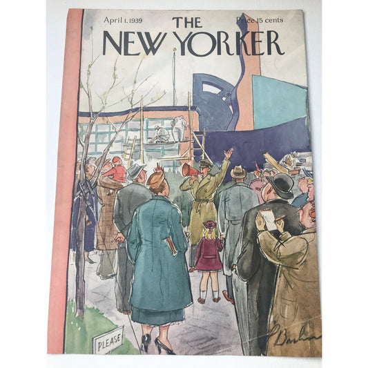 RARE - The NEW YORKER Magazine very rare original cover - April 1, 1939