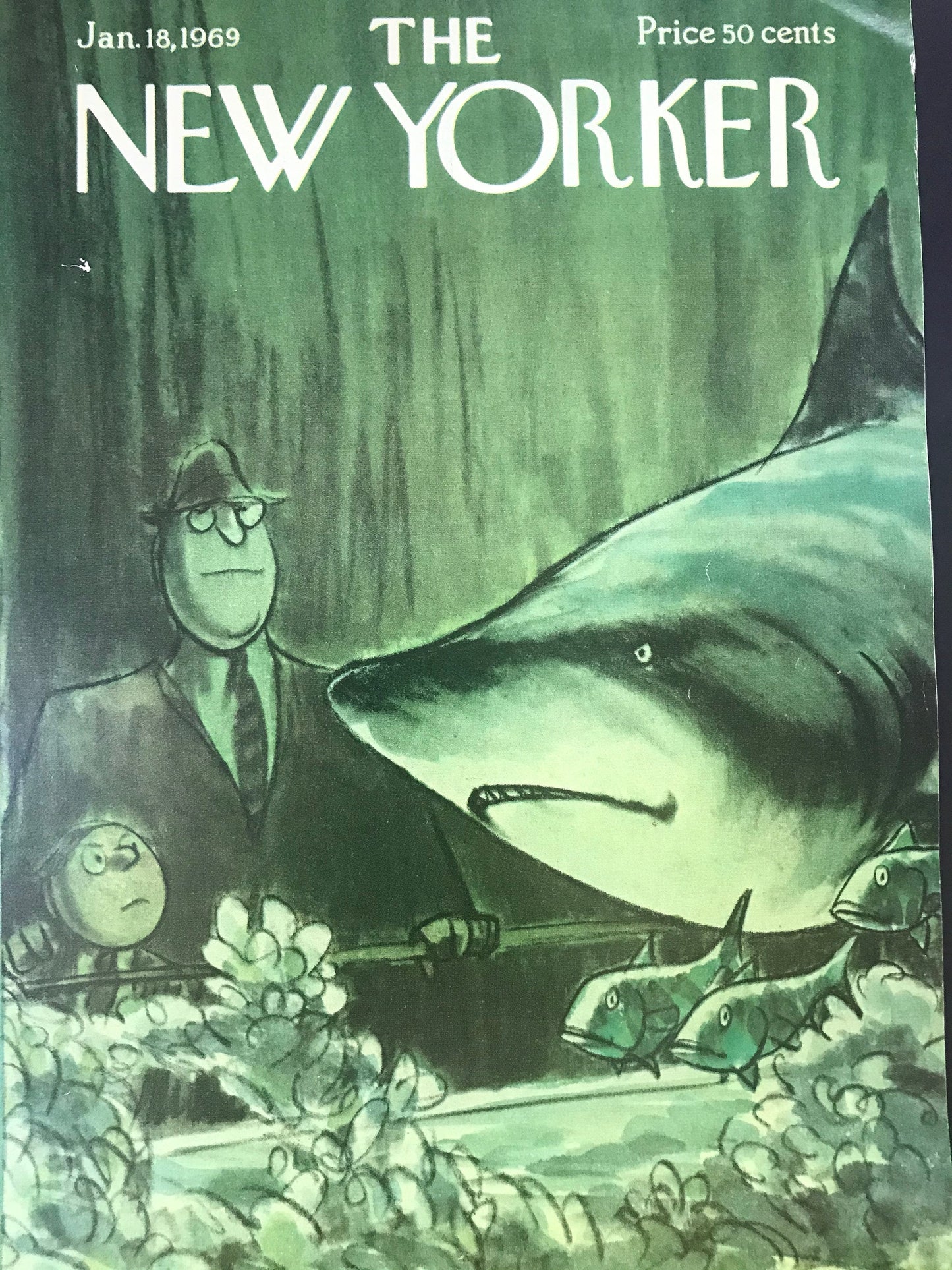 January 18, 1969 - The NEW YORKER Magazine original cover - shark