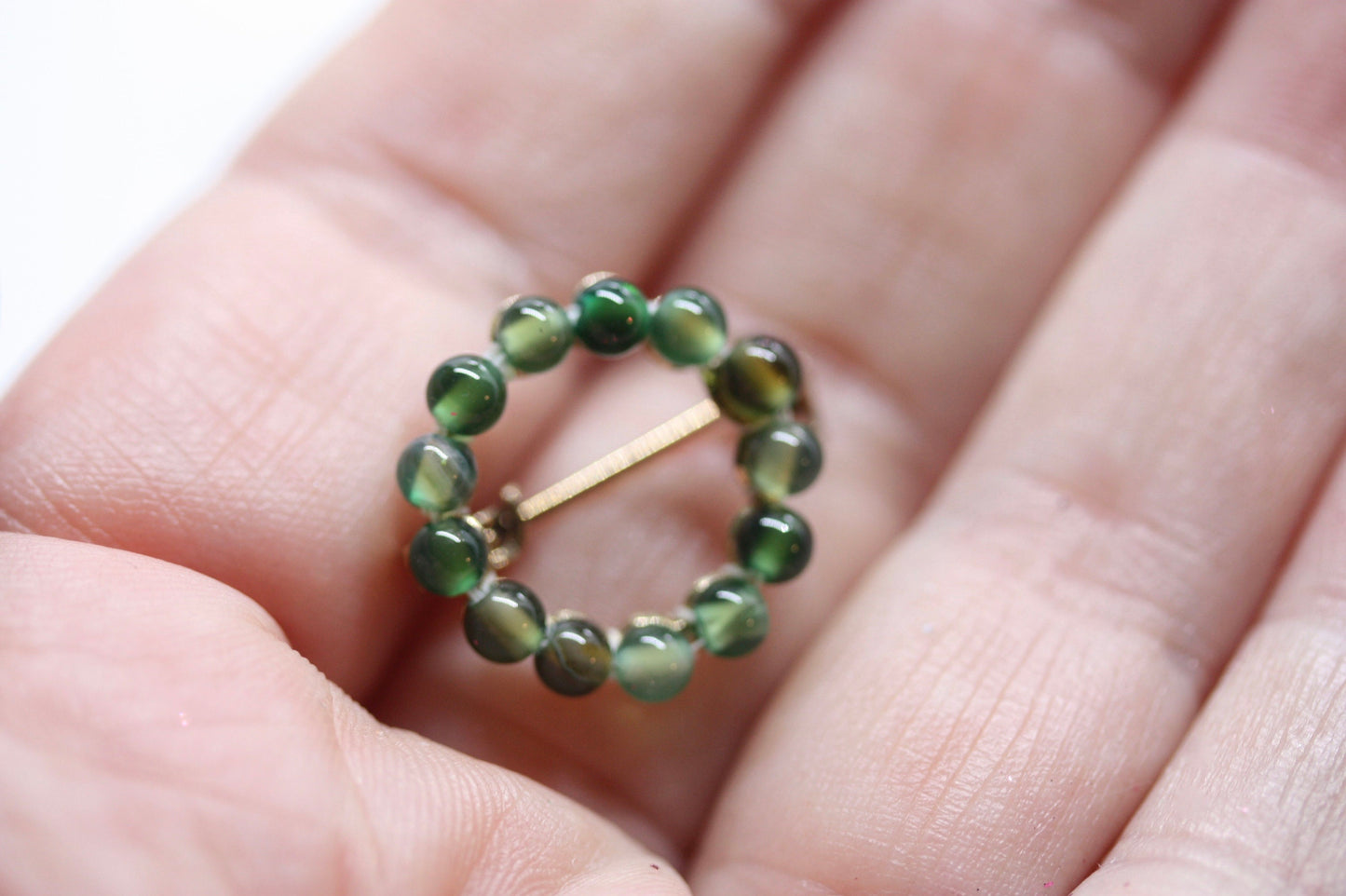 Tiny little 1-inch beadwork lapel pin
