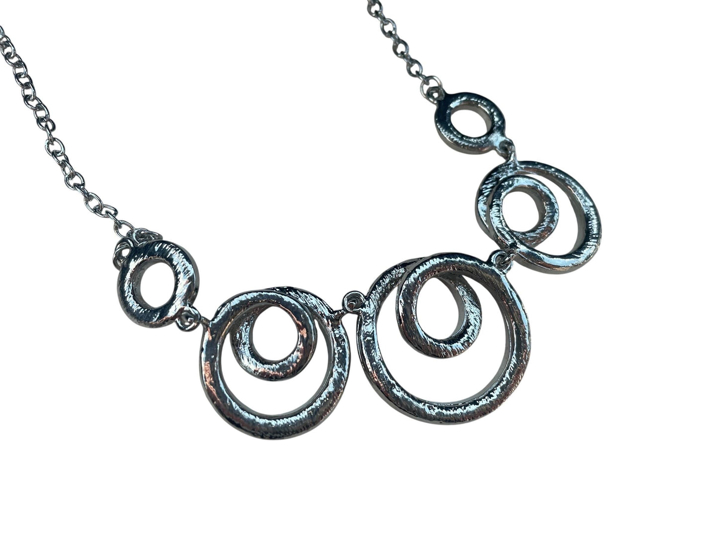 Spiral Rhinestone Necklace – Dainty Crystal Swirl Pendant – Elegant Statement Jewelry – Sparkling Gift for Her