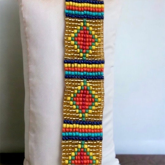 Stunning vintage beadwork choker necklace