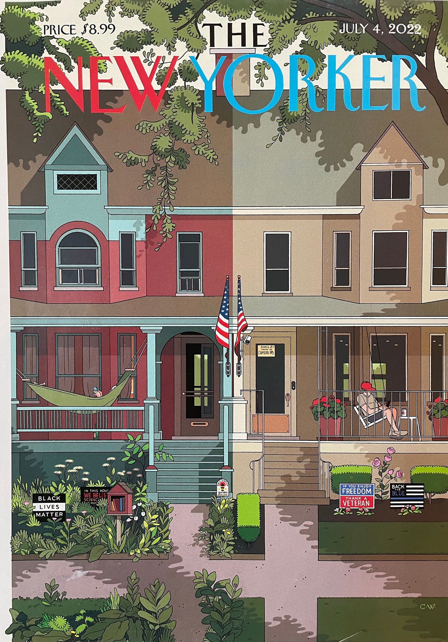 July 4, 2022 - The NEW YORKER Magazine original cover - Independence Day
