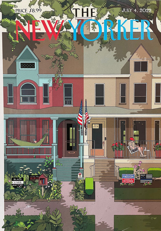 July 4, 2022 - The NEW YORKER Magazine original cover - Independence Day
