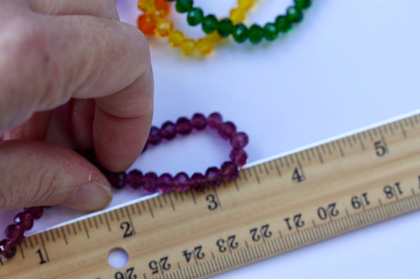 Set of six PRIDE crystal stunning vintage beaded bracelets