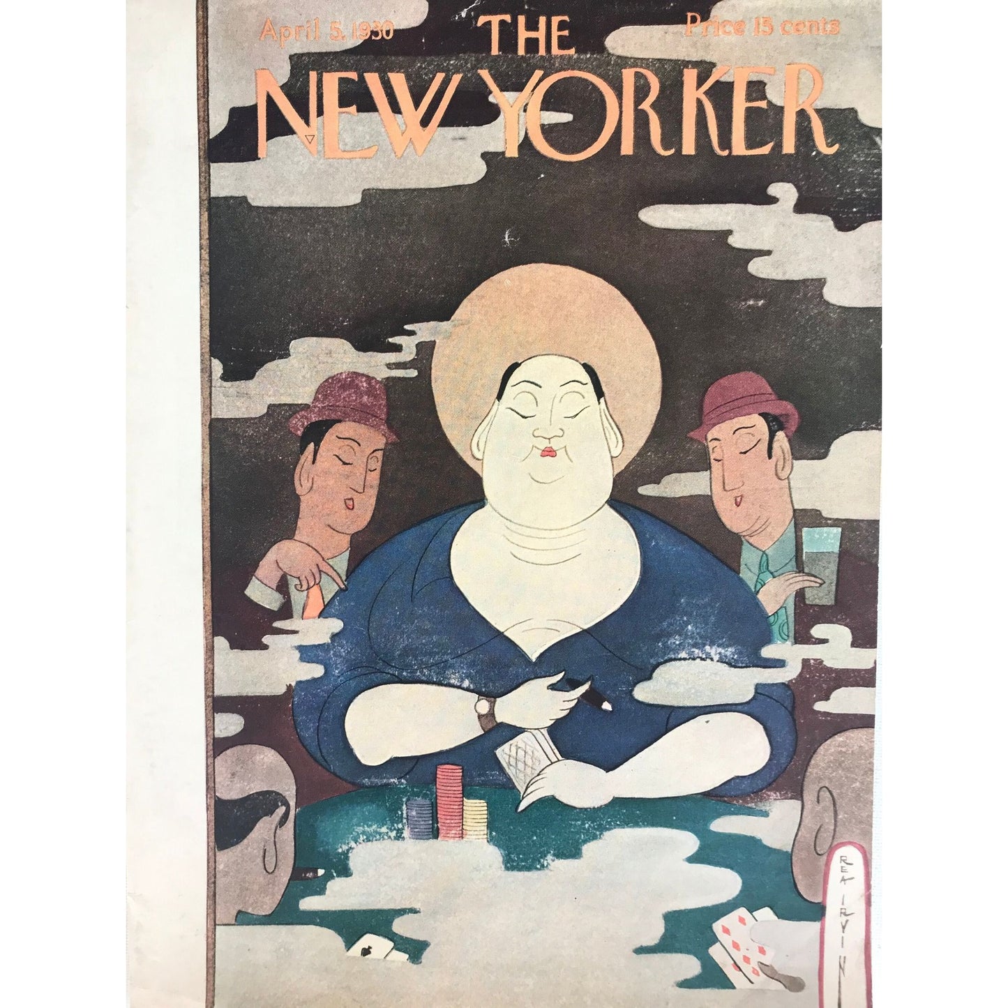 Very Rare NEW YORKER Magazine cover - April 5, 1930