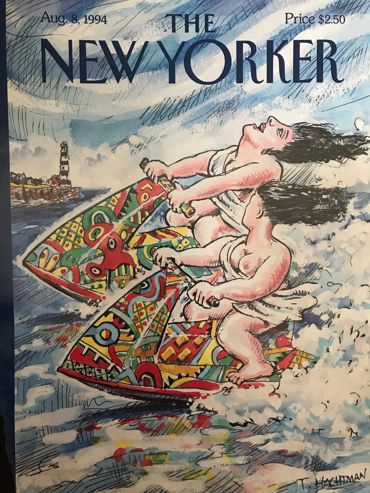 The NEW YORKER cover only - August 8, 1994 - jet skis, jet skiing