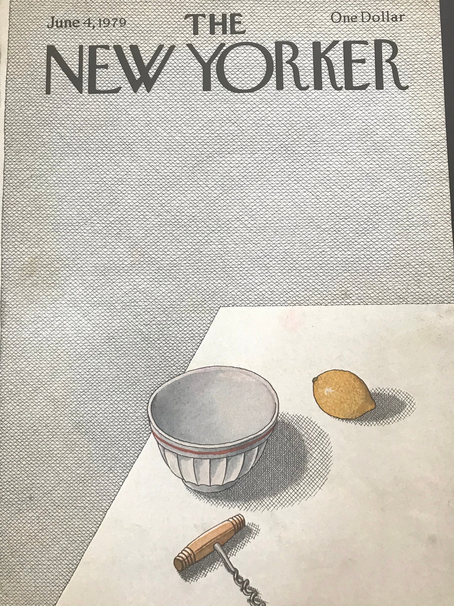 The NEW YORKER magazine cover only -  June 4, 1979 - Please read description