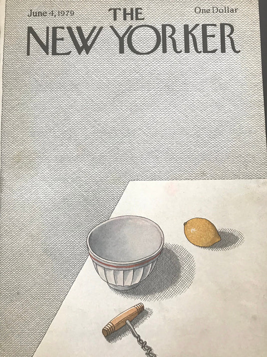 The NEW YORKER magazine cover only -  June 4, 1979 - Please read description