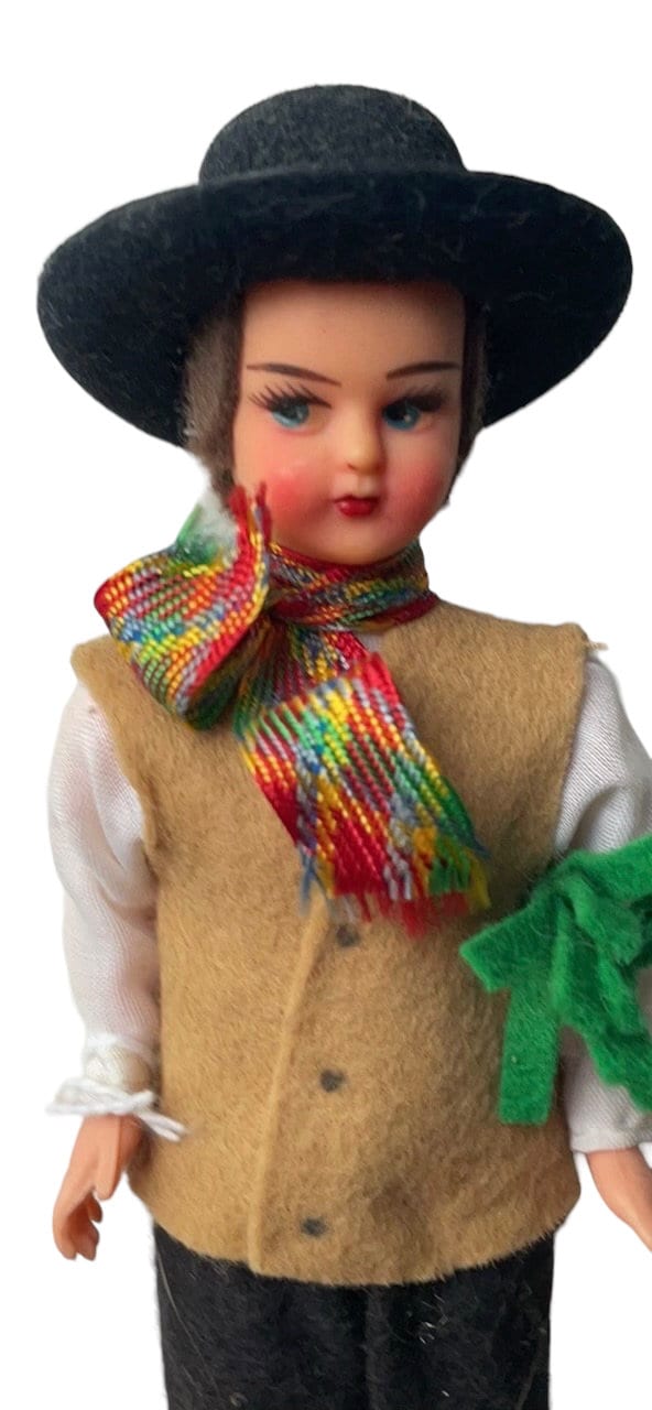 Stunning vintage collectible art Doll from Lugano, Switzerland