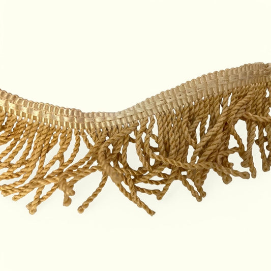 Vintage cream silk bullion fringe - one yard