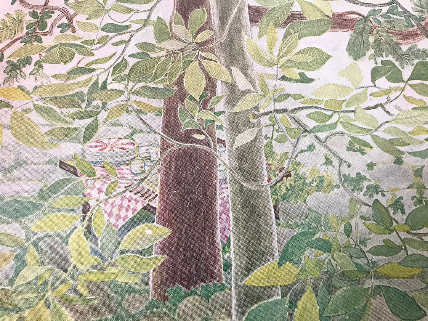 The NEW YORKER Magazine cover - May 25, 1968 - picnic in the park