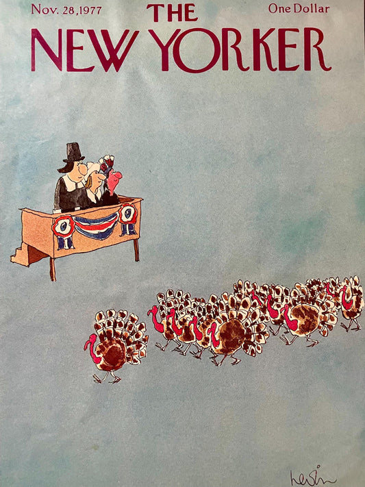 The NEW YORKER Magazine original cover - November 28, 1977
