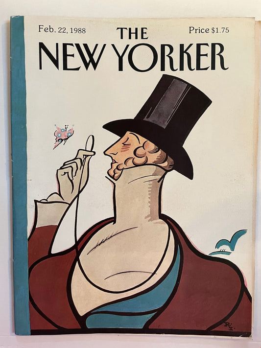 February 22, 1988 - COMPLETE ISSUE of The New Yorker Magazine