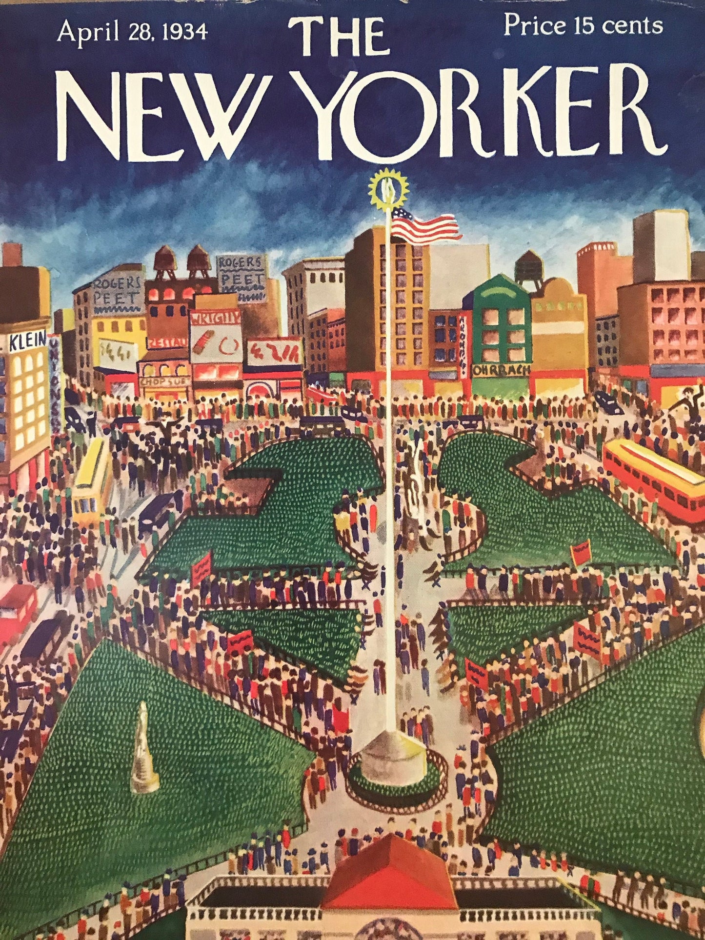 Rare - April 28, 1934 - The NEW YORKER Magazine original cover