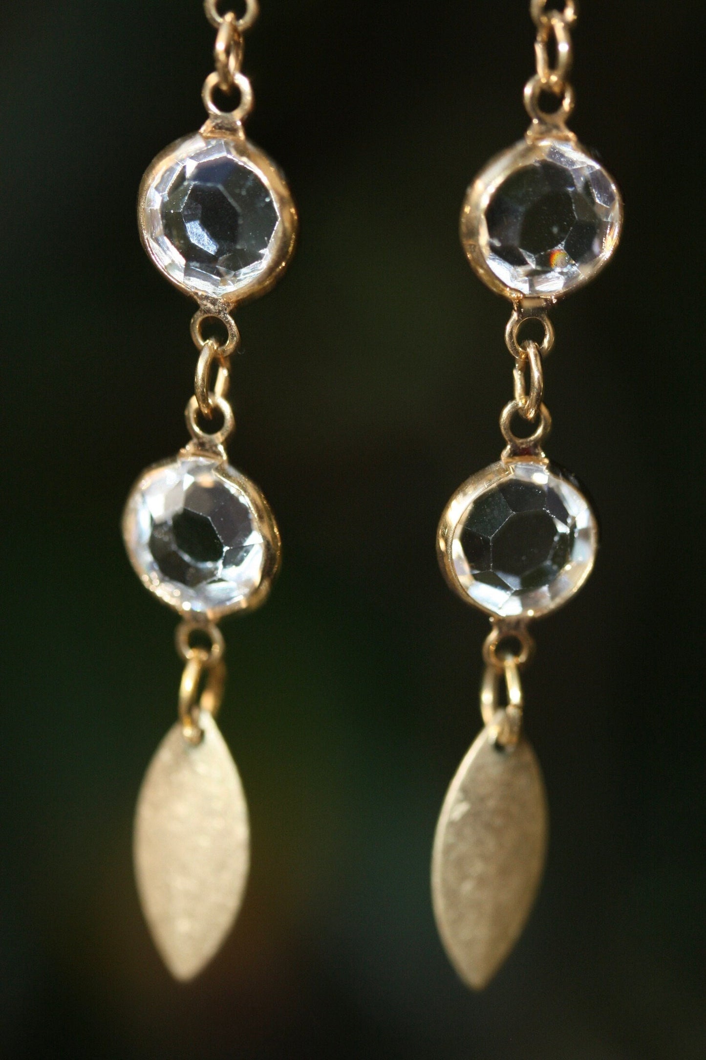 Stunning crystal drop dangle earrings
