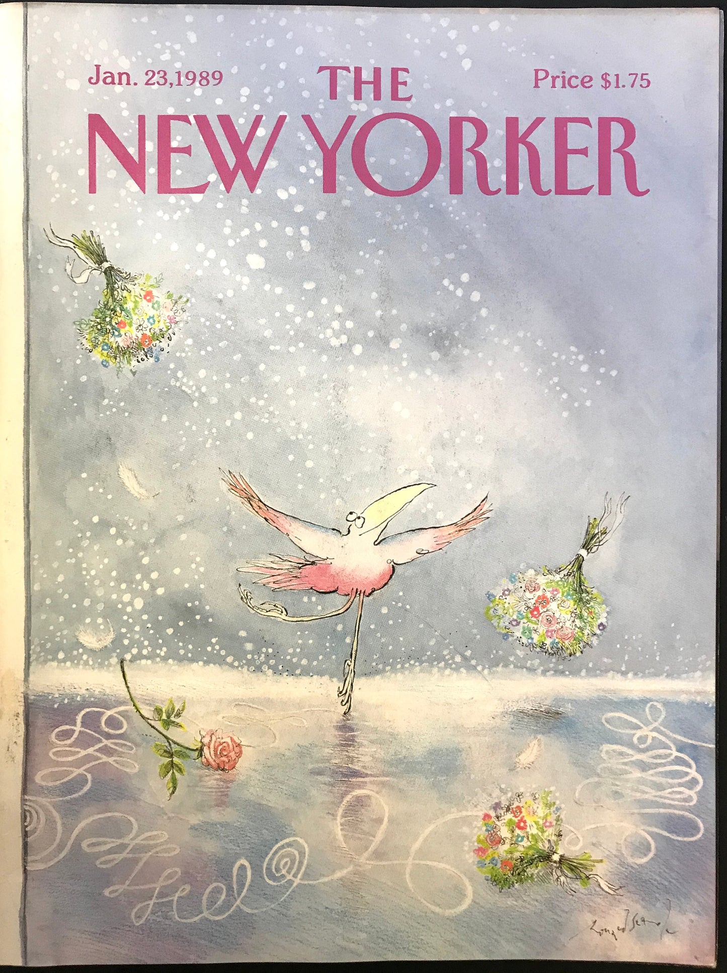 January 23, 1989 - Your choice of cover only OR complete issue  of The New Yorker Magazine