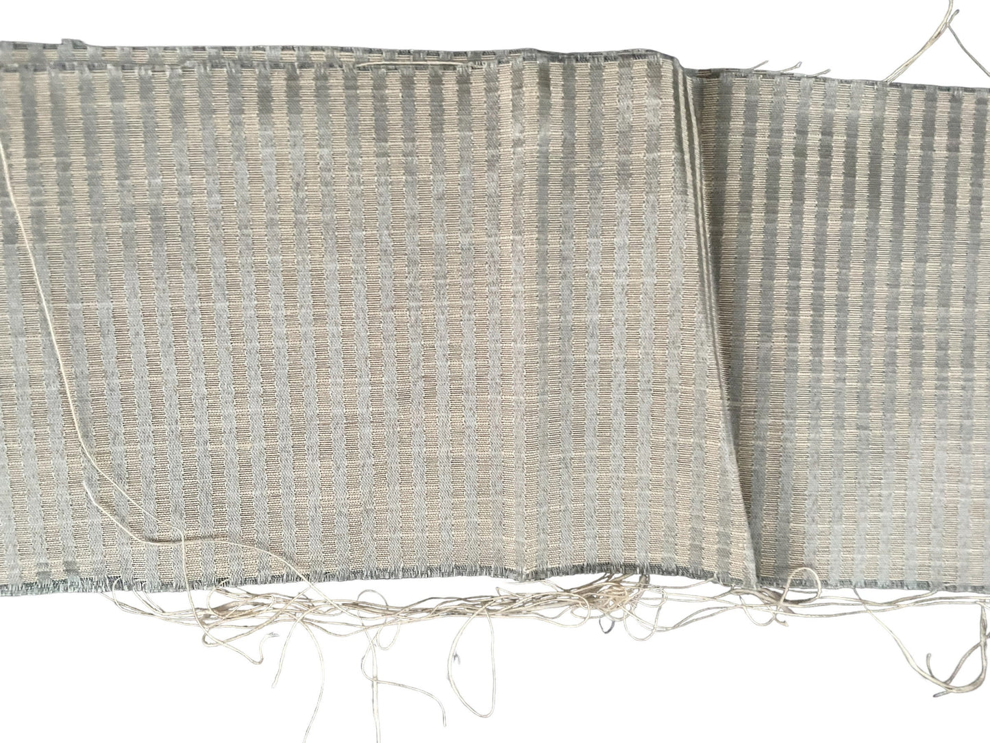 Vintage fabric remnants - striped fabric
