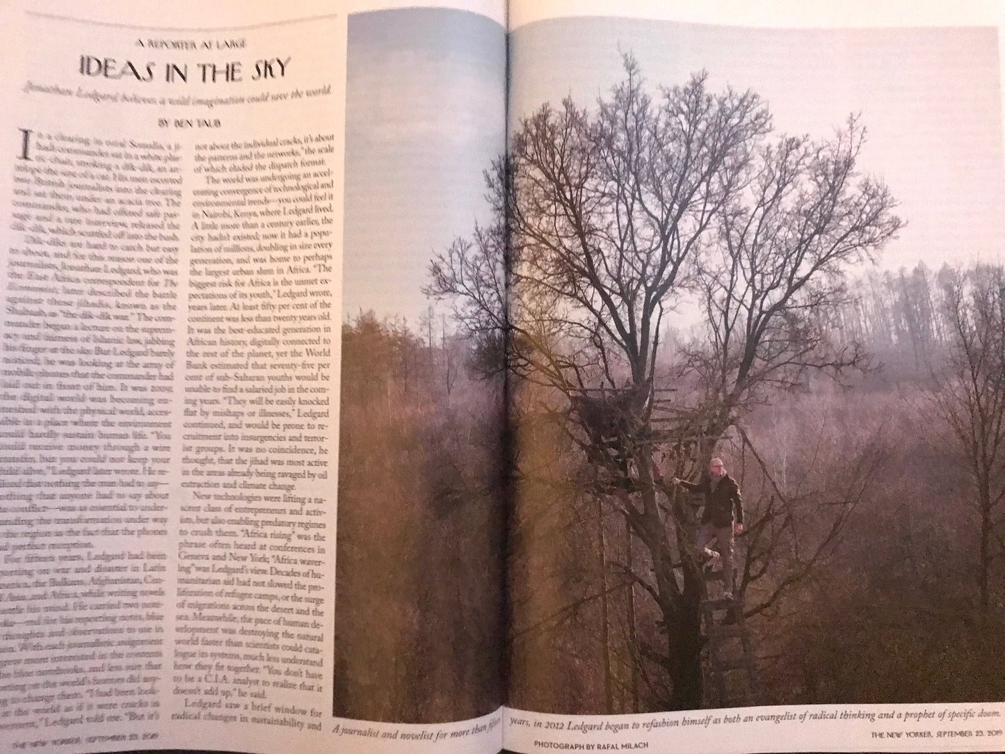September 23, 2019 - Your choice: Cover only OR complete issue  of The New Yorker Magazine - bicyclists, bicycle riders, bicycles