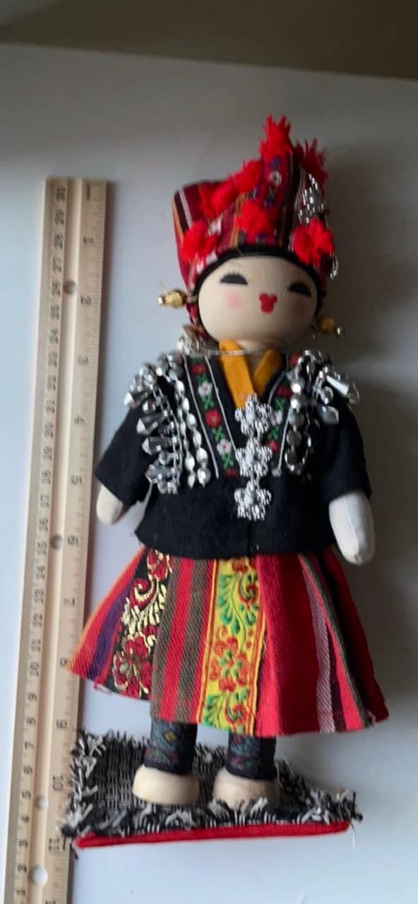 Vintage stunning, rare, handmade Hmong Doll