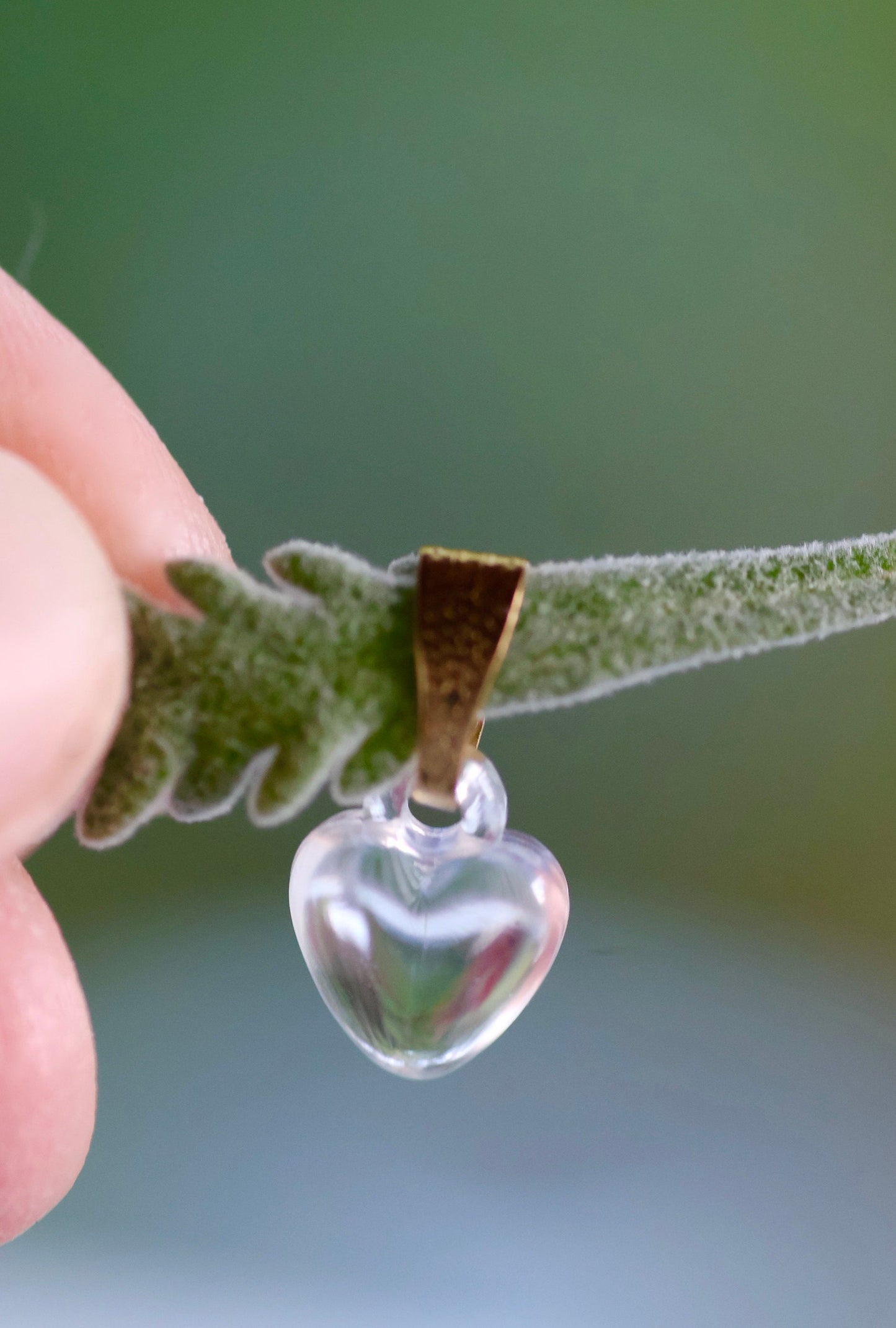 One dozen clear heart pendants - can be used as necklace pendants or for making earrings