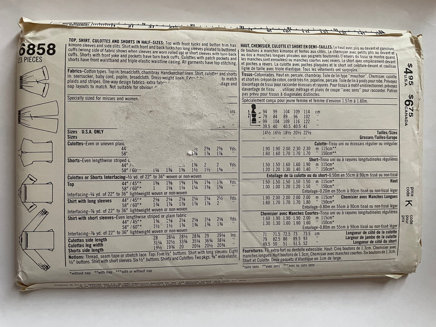 UNCUT Sewing Pattern - 1973 McCall's 3652 - Jumpers / dresses - sizes 12 - 24