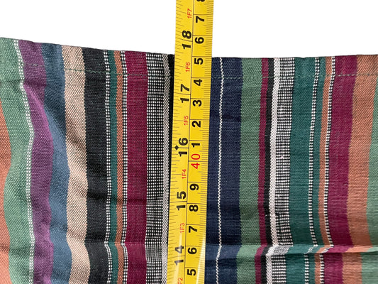 Vintage fabric remnants - striped fabric