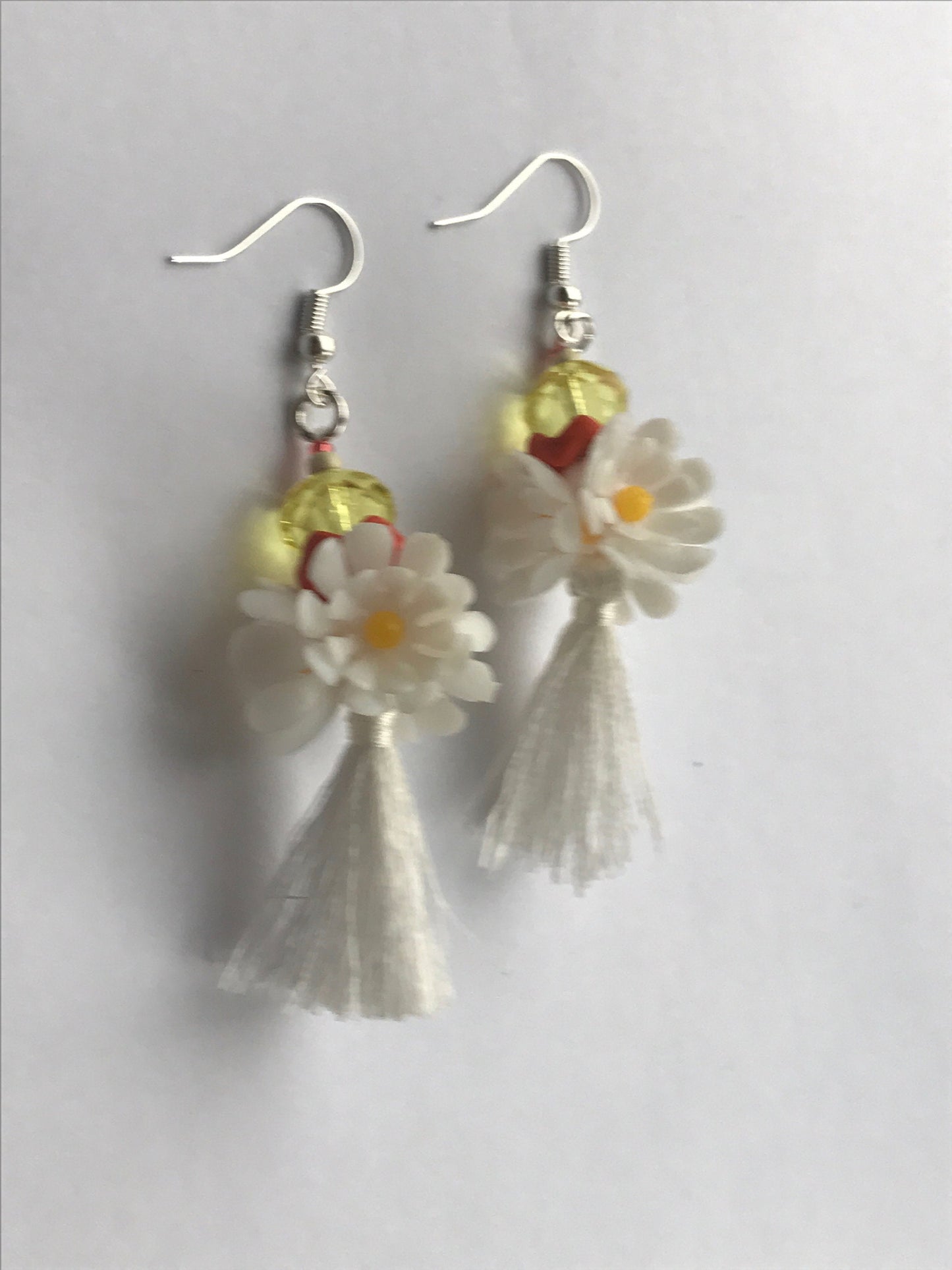 My unique, one-of-a-kind handmade by me - FUN, Bohemian style tassel beaded drop earrings