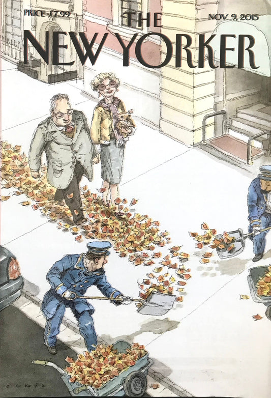 November 9, 2015  - Your choice: cover only OR complete issue  of The New Yorker Magazine