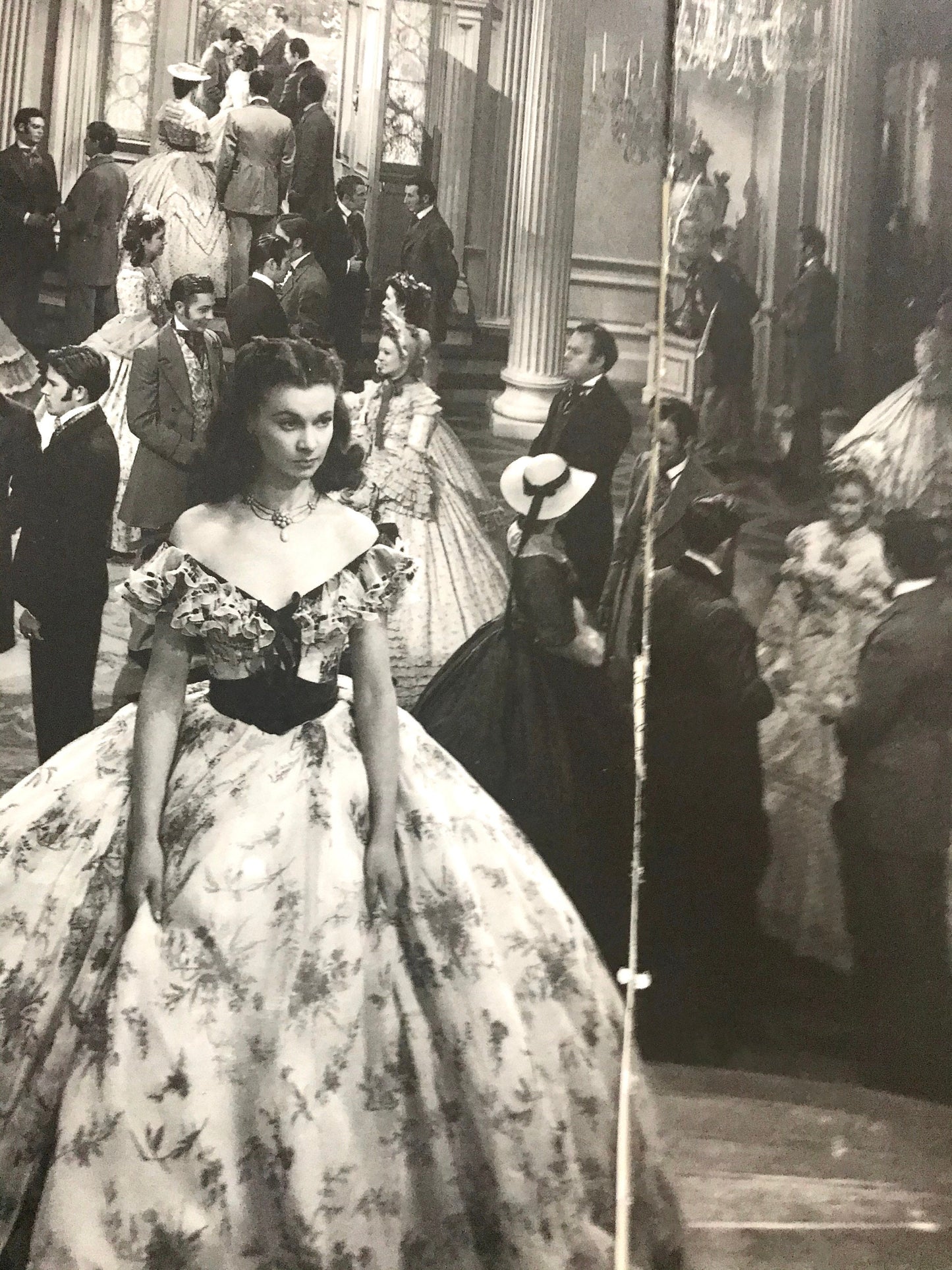 Gone with the Wind - old Hollywood  two-page picture spread from vintage book -  approx.18" x 12" ready to frame,  paper ephemera