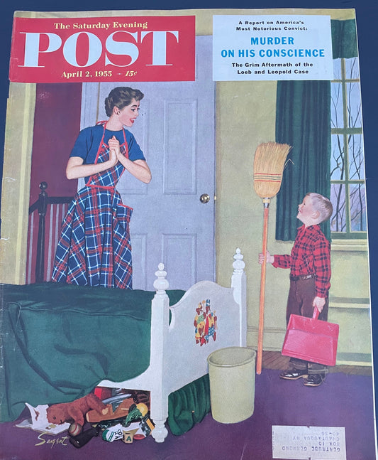 Saturday Evening Post - Original Cover - April 2, 1955