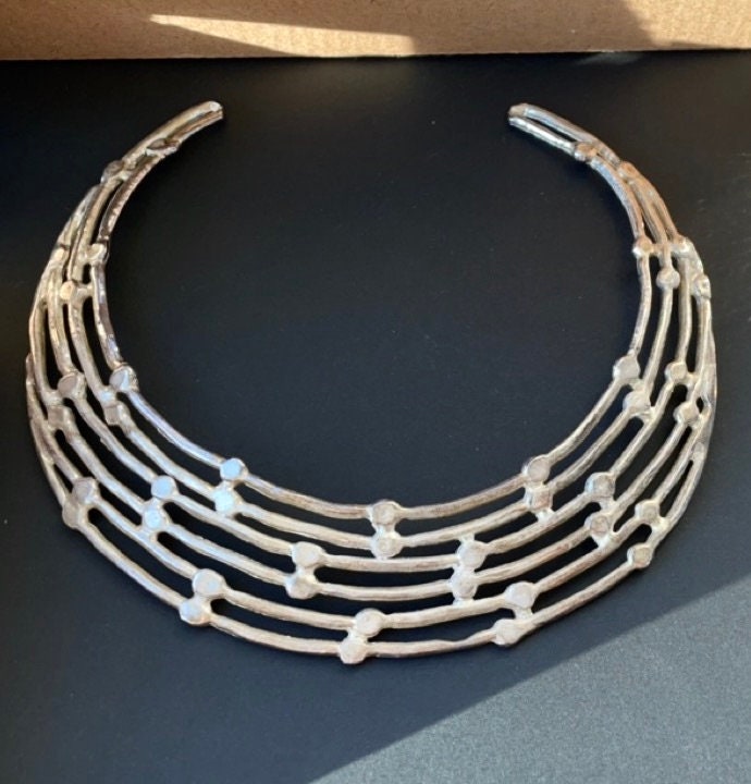 Stunning vintage choker necklace - unknown maker
